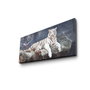 Wallity Reloj de Pared Decorativo de Lienzo Multicolor 30 x 70 cm